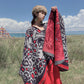 Ethnic Style Split Shawl Women's Autumn And Winter Travel Warm New Scarf Cloak Thickened Cape