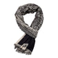 Men's New Autumn And Winter Cotton And Linen Knitted Scarf Short Ethnic Style Warm Neck Short Fringed Cashew Scarf